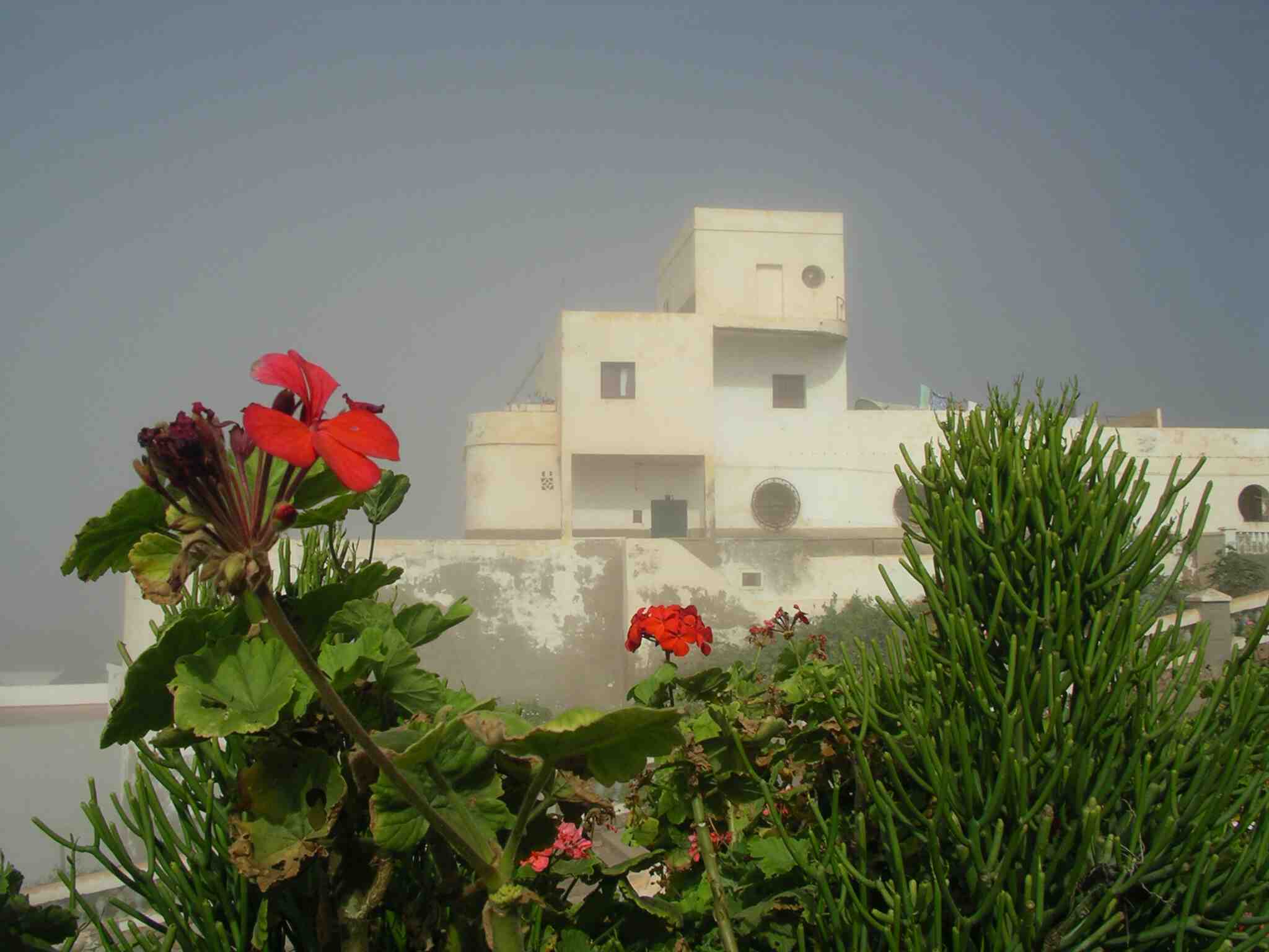 B�timent bateau dans la brume de mer